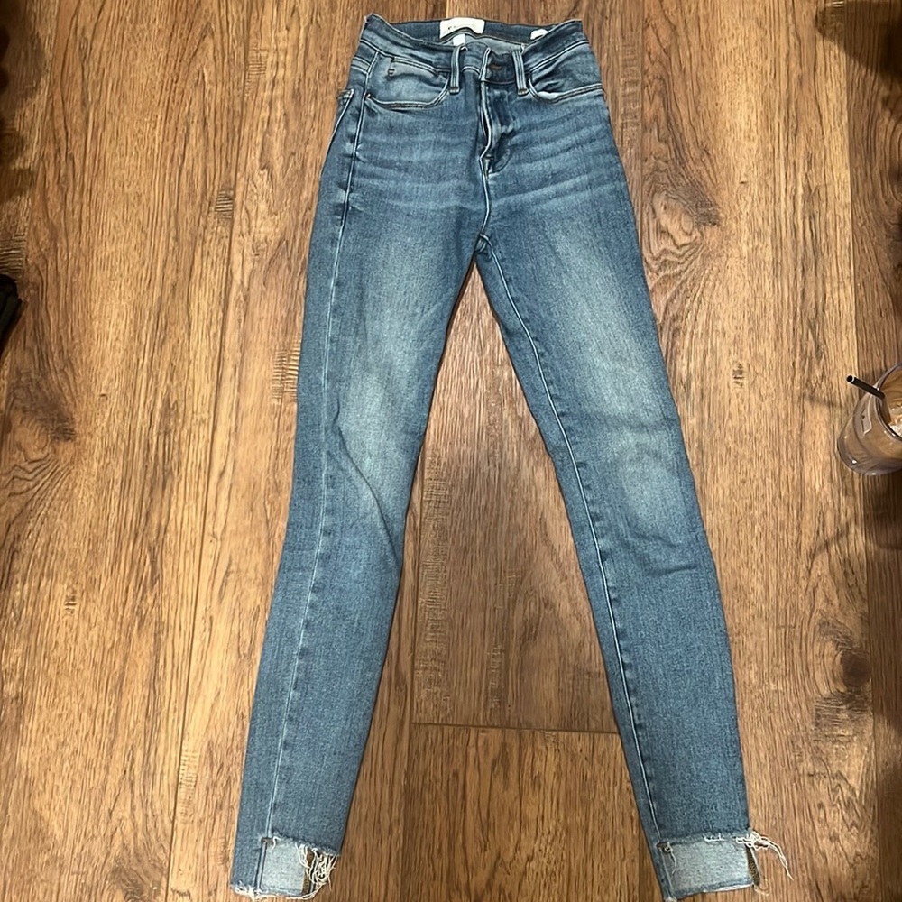 Frame straight leg denim pants